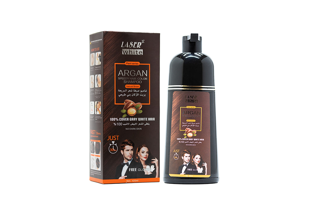 Laser White Black Brown Dye Shampoo 420ml