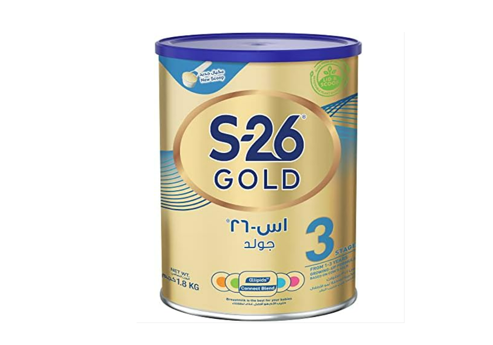 حليب اس 26 جولد رقم 3 عبوة 1800 جرام