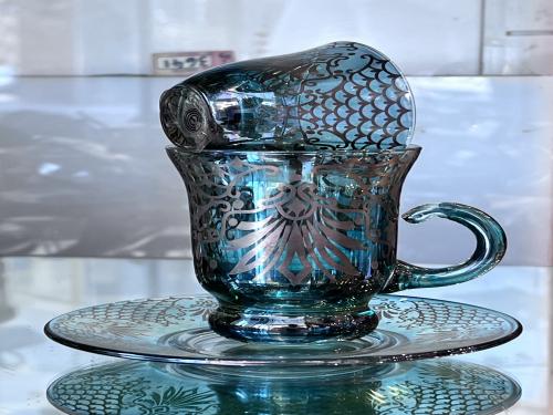 بيالات كريستال ايطالي ٦ بياله ٦ فنجال