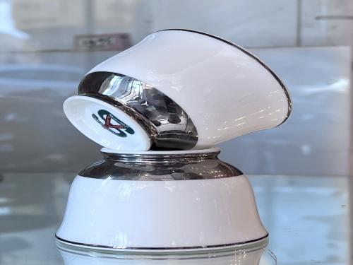 Bone china silver porcelain teacups