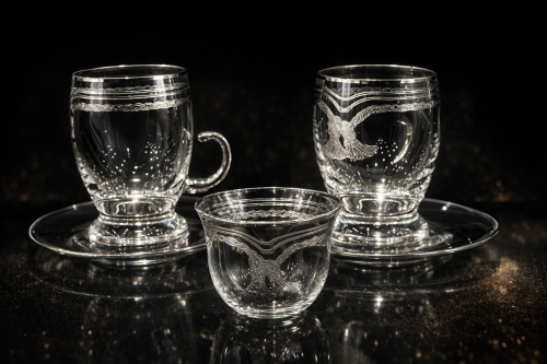 طقم ييالات كريستال ليزر ٦ قطعه