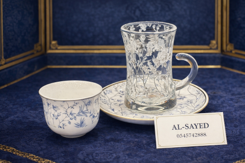 طقم بيالات مع فناجيل عدد٦