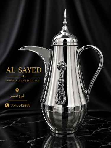 1 liter silver thermos