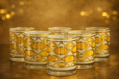 كاسات كريستال أوروبي ٣٣٠ ملي ٦ قطعه