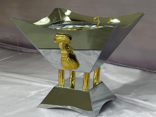 مبخره فضي ذهبي