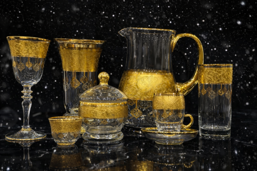 طقم كريستال ٧٥ قطعه