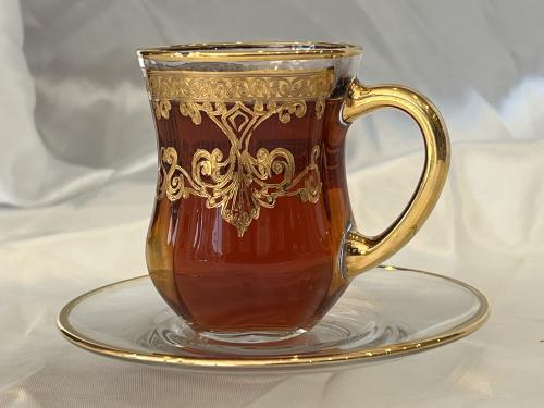 Wide crystal paillettes, laser engraving, 6 pieces