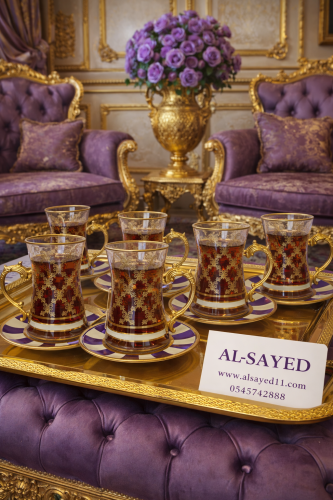 بيالات شاي ٦ قطعه