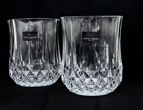 French crystal glasses, 6 cups