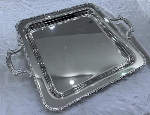 صينيه سلفر كبير طول ٣٨ سم