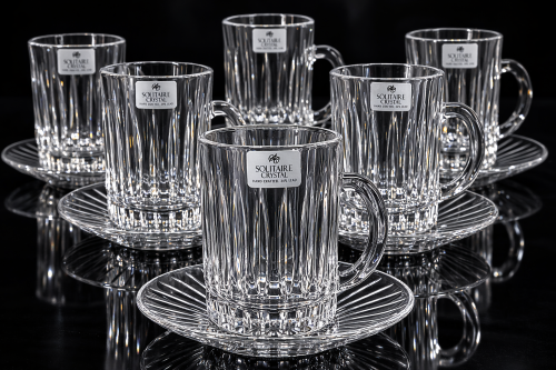 بيالات كريستال سوليتير حجم كبير