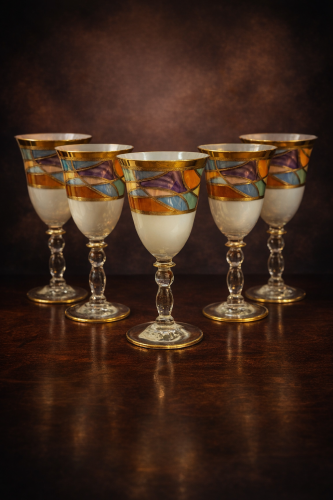 كاسات كريستال بولندي ٦ قطعه