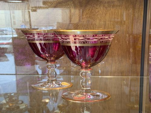 6-piece Italian crystal glasses