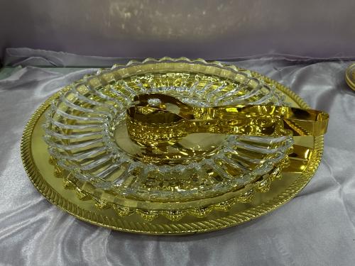 صحن ذهبي قطر ٢٩ سم