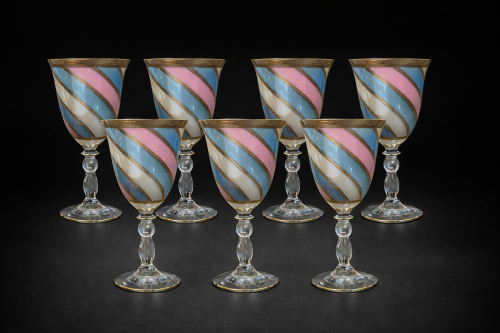 Polish crystal glasses, 6 pieces