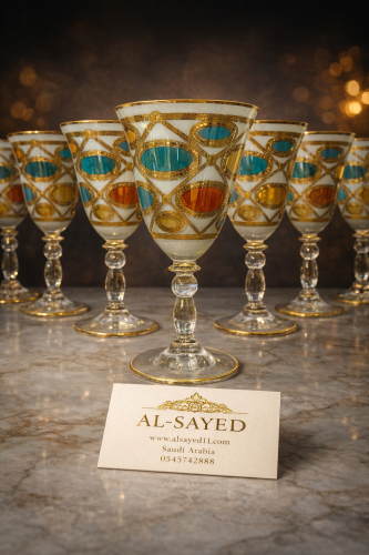 Polish crystal glasses, 6 pieces