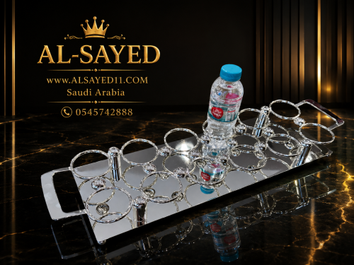 صينبه فناجيل وعلب ماء ربع سلفر