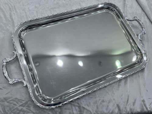 Large silver tray, 56 cm