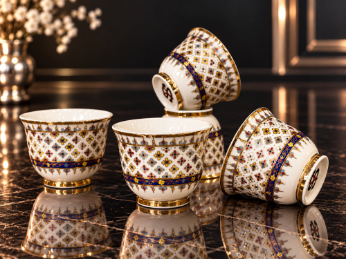 12-piece porcelain cups