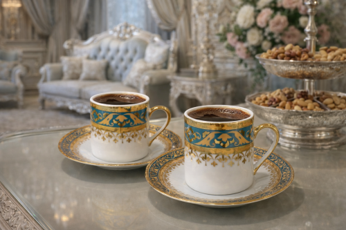 فناجيل قهوه تركيه ٦ قطعه