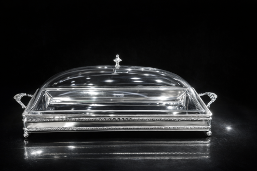 صينيه بغطاء كبير طول ٥٠ عرض ٢٦