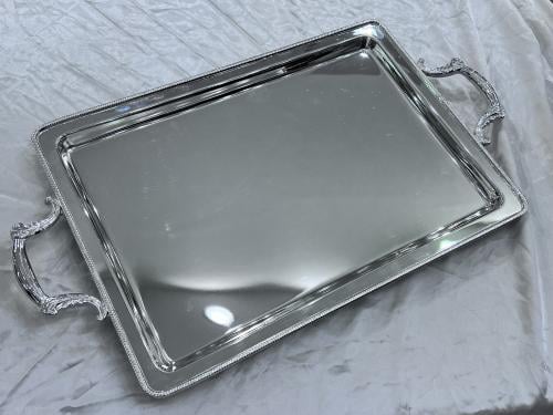 Medium silver tray, 45 cm