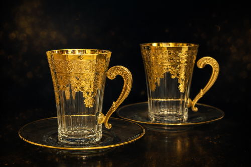 بيالات كريستال ليزر ٦ قطعه