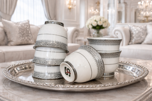 فناجيل  بورسلان ١٢ قطعه