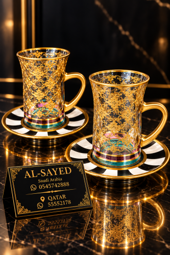 بيالات شاي ٦ قطعه