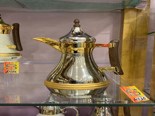 ترمس استيل ١ لتر بدوت زجاج