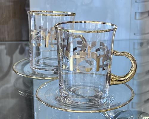 Large size laser engraved crystal beads, 6 pieces