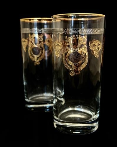 كاسات كريستال ليزر ٦ قطعه