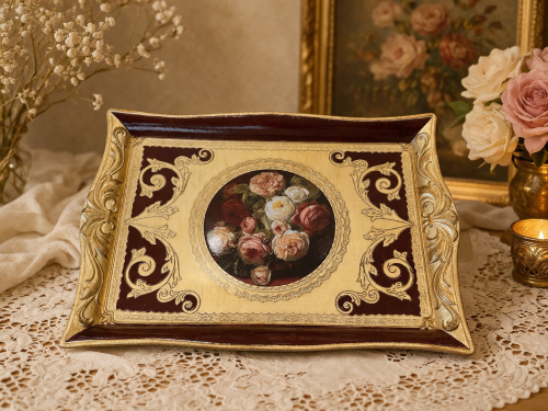 صينيه خشب ايطالي طول 49 سم