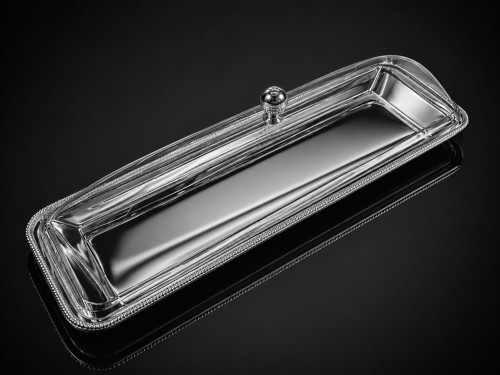 Tray with lid, 39 cm long, 15 cm wide