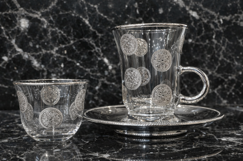 طقم بيالات فناجيل ليزر ٦ قطعه