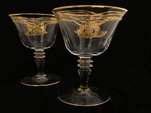 كاسات كريستال ليزر ٦ قطعه