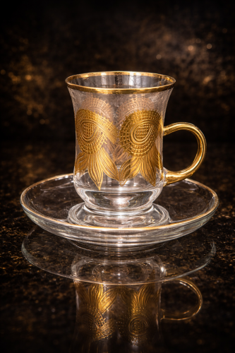 بيالات كريستال ليزر ٦ قطعه