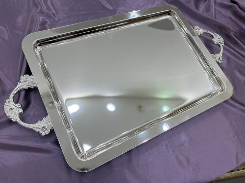 صينيه سلفر طول ٥٠ عرض ٣٦