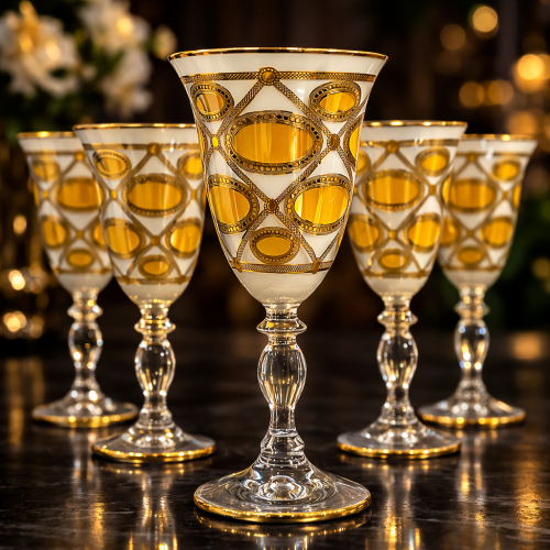 كاسات كريستال بولندي ٦ قطعه