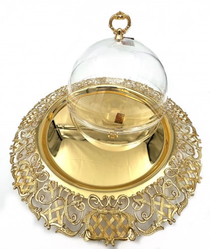 Tray with lid, diameter 32 cm