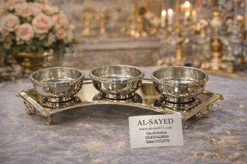 ستاند ٣ خانات مع صحن زجاج