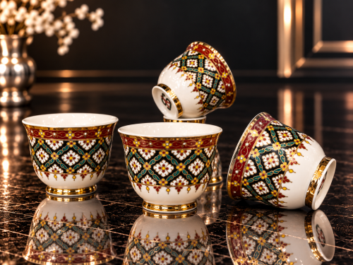 12 pieces porcelain cups