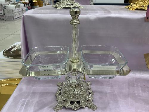 ستاند مكسرات فضي