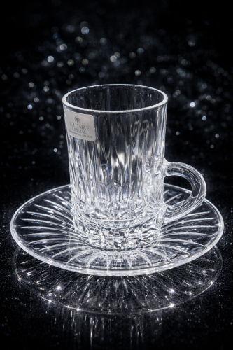 بيالات كريستال سوليتير ٦ قطعه