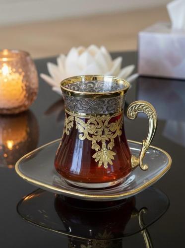 بيالات كريستال ليزر ٦ قطعه