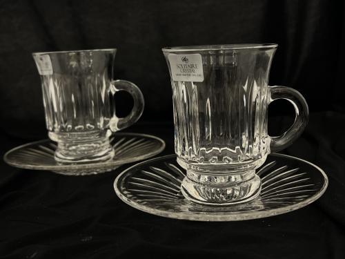 Crystal cups 6 pieces