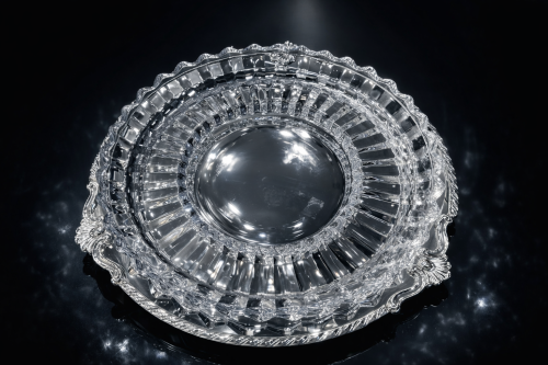 صحن حلا فضي قطر ٣٢ سك