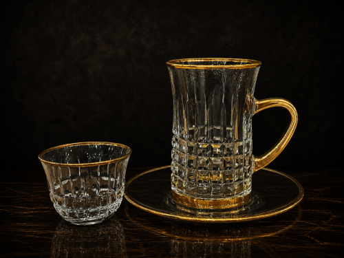 6-piece teacup and coffee cup set