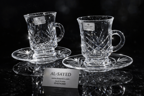 بيالات كريستال سوليتير ٦ قطعه