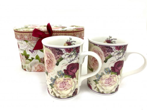 Set of 2 porcelain cups